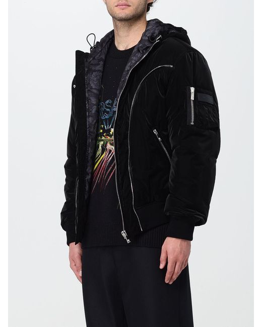 Abrigo Hombre Versace de hombre de color Black