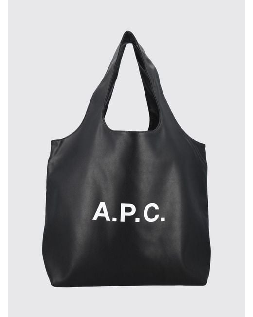 A.P.C. Black Small Ninon Tote Bag for men