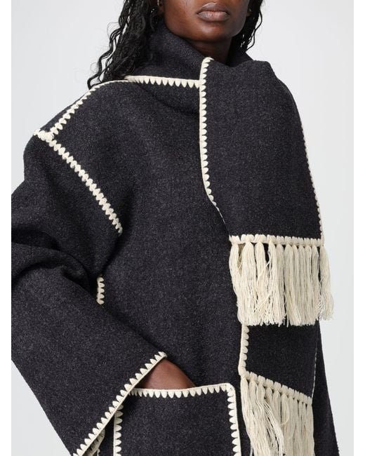 Totême  Black Wool Blend Coat