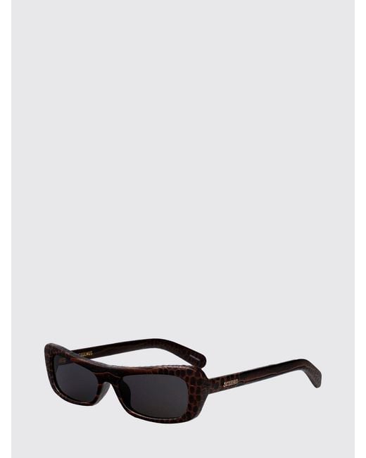 Jacquemus White Capri Animal Print Acetate Sunglasses for men