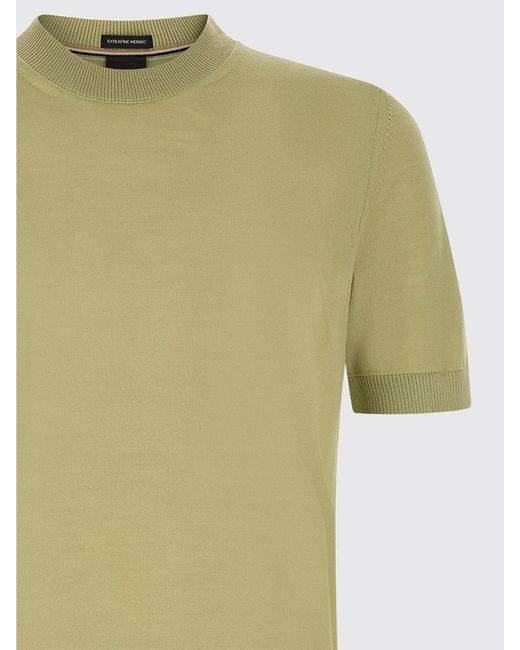 Boss Green Short-Sleeved Crew-Neck Jumper for men