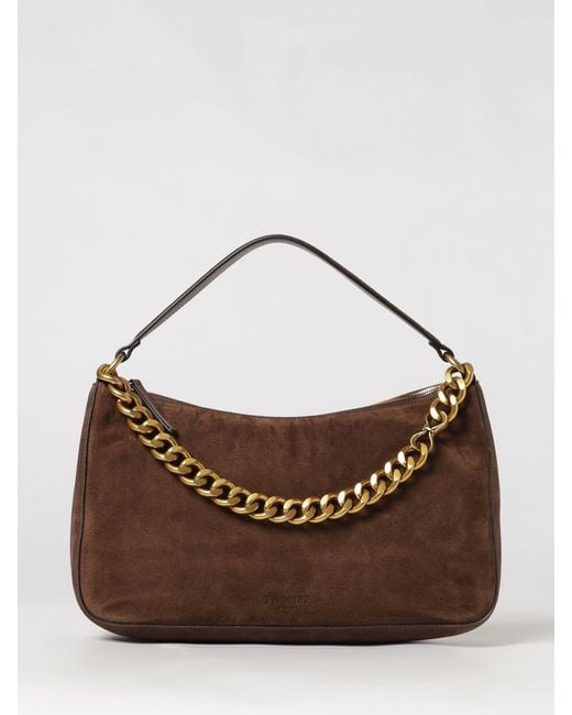 Twinset Brown Shoulder Bag