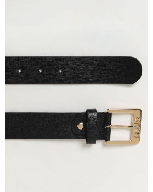 Cintura in pelle sintetica saffiano di Liu Jo in Black