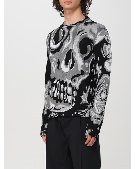 McQueen Black And Knitwear for men