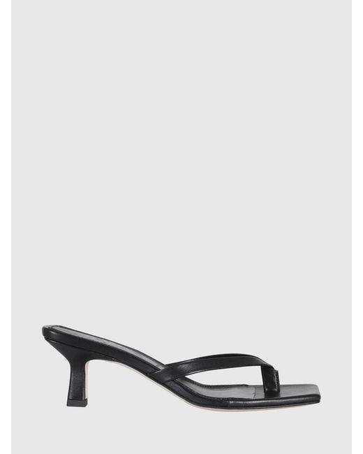 Aeyde White Wilma Nappa Leather Mules