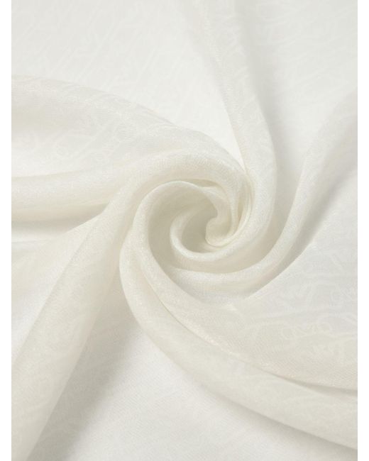 Emporio Armani White Neck Scarf
