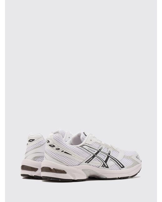 Asics White Gel-1130 Synthetic Leather And Mesh Sneakers With Gel Technology