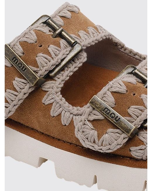 Mou Brown Bio Suede Sandal