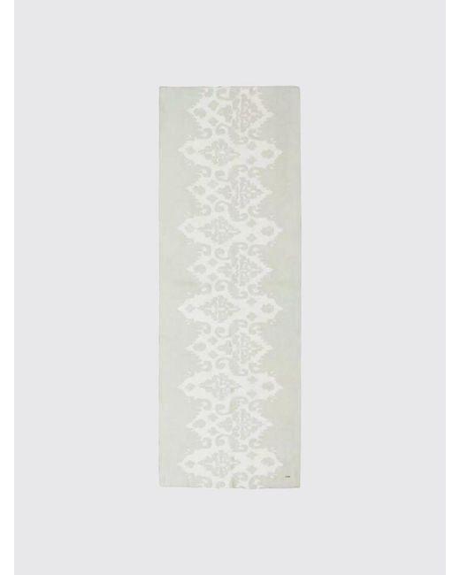 Twinset White Inlaid Lace Stole