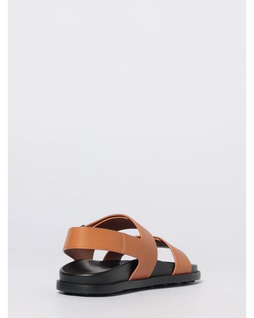 Tod's White Leather Sandal