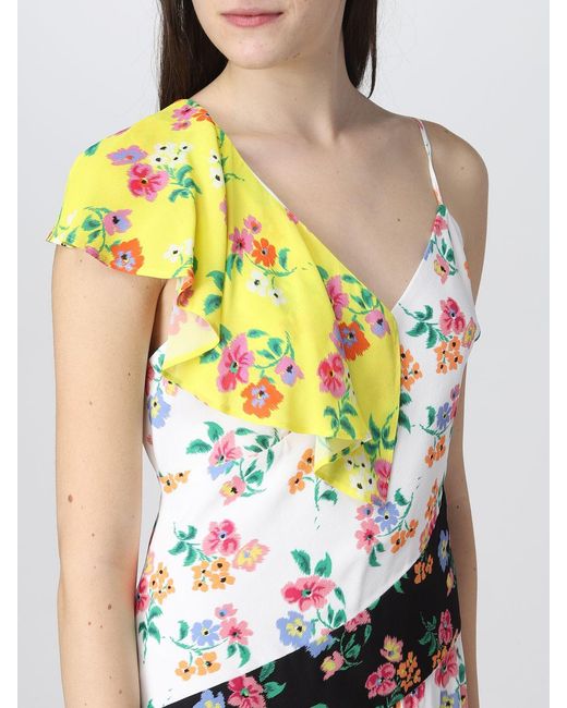 MSGM White Dress In Viscose