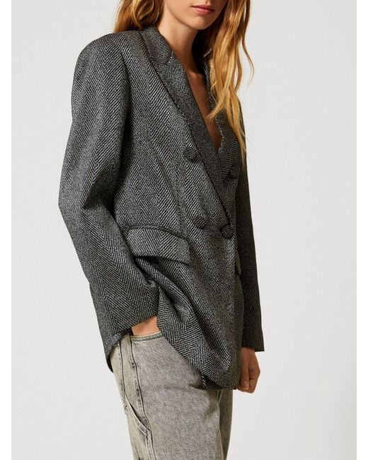Twinset Gray Blazer