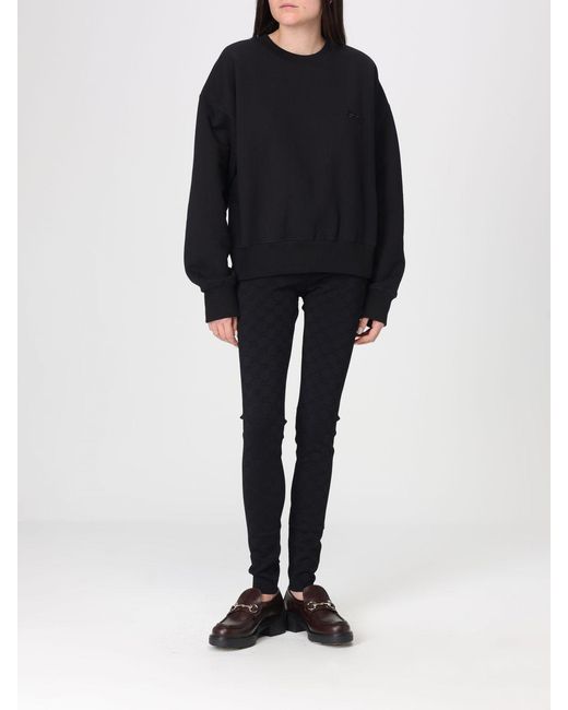 Gucci Blue Horsebit Cotton Crewneck Sweatshirt