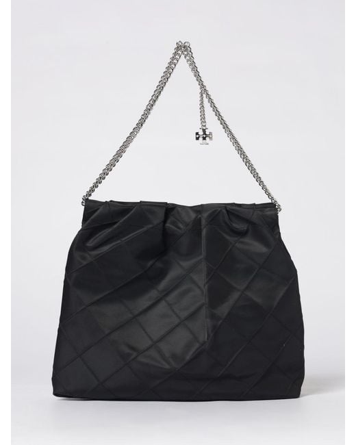 Tory Burch Black Fleming Quilted Nylon Bag