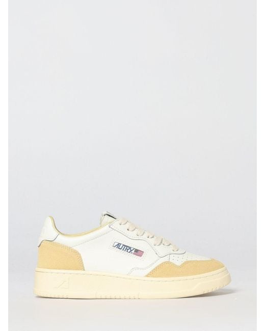 Autry Natural Medalist Low Leather Sneakers