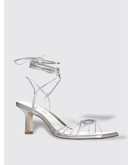 Aeyde White Heeled Sandals