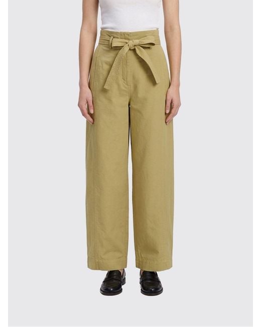 Tela Green Cotton Palazzo Pants