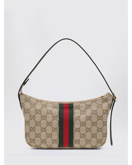 Gucci White Lunetta Gg Jacquard Canvas Bag for men