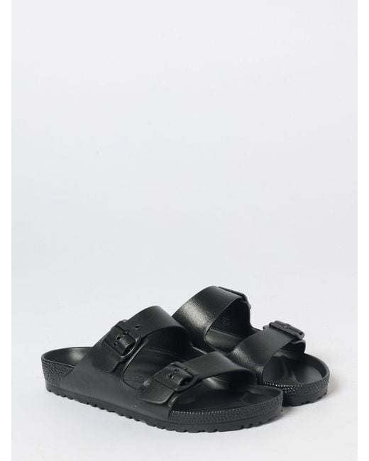Birkenstock White Arizona Eva Rubber Sandals With Double Strap And Buckles for men