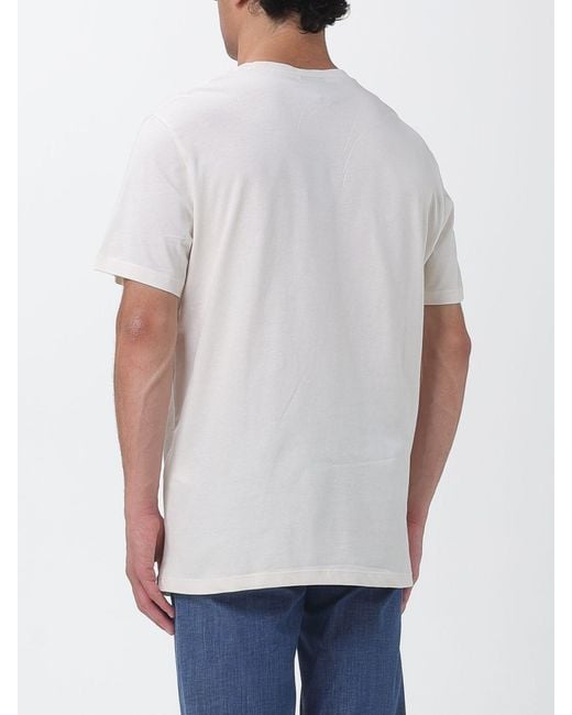 ARMANI EXCHANGE White Crew Neck T-Shirt With Logo for men
