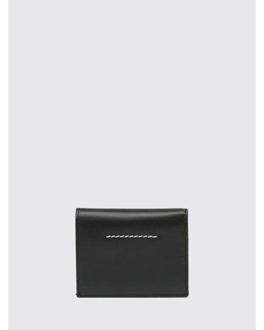 MM6 by Maison Margiela White Leather Wallet for men