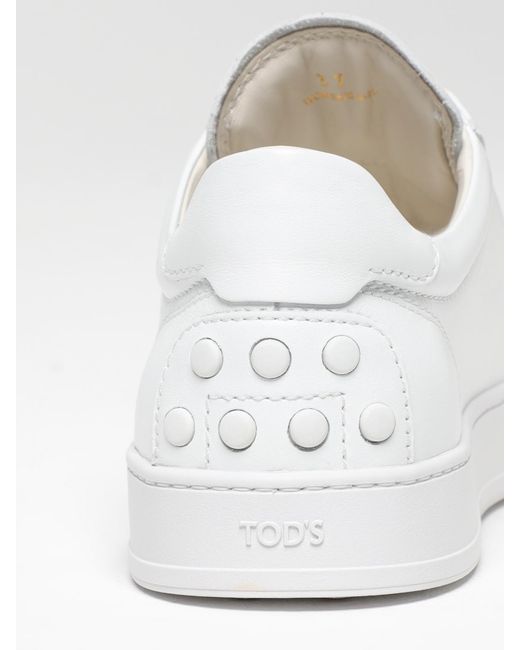 Tod's White Leather Sneakers