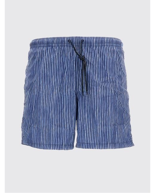 Drumohr Blue Patterned Swimsuit for men
