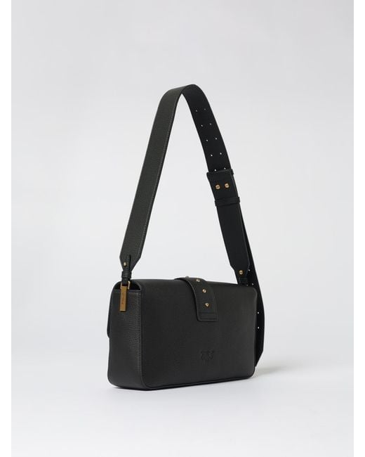 Pinko White Love One Classic Shoulder Bag