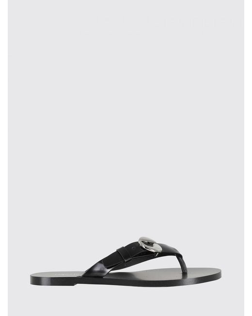 Coperni Black Ledersandale