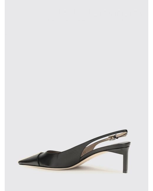 Tom Ford Black Calf Leather Slingback Pumps With Stiletto Heel