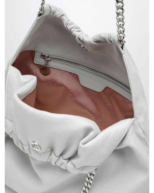 Stella McCartney Gray Falabella Faux Suede Bag