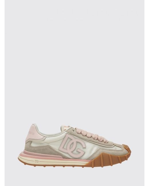 Dolce & Gabbana White Dolce &Amp Gabbana Dg Athletic Suede And Nylon Sneakers