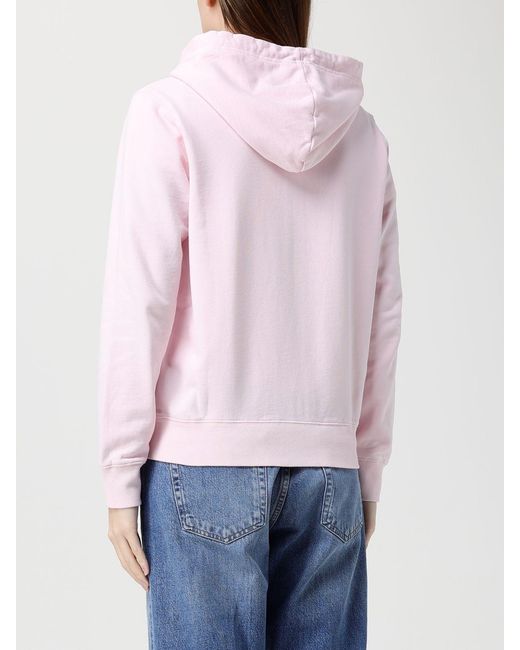 Sun 68 Pink Cotton Zip-Up Hoodie