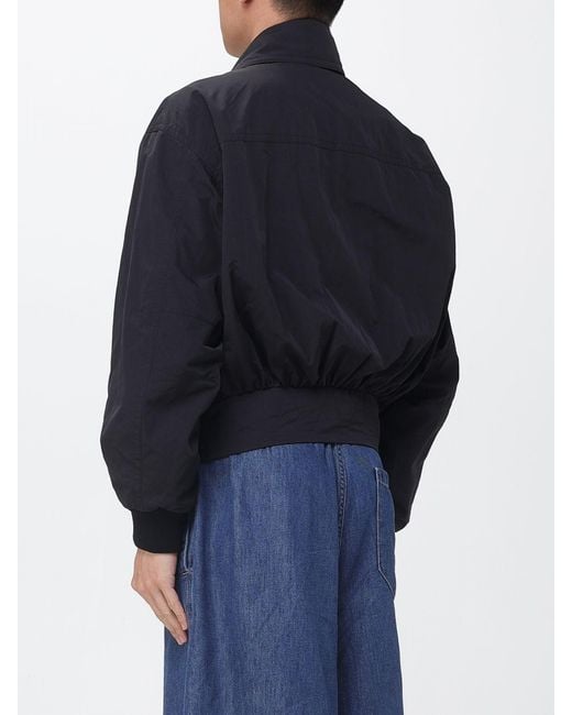 Dries Van Noten Blue Polyester Bomber Jacket for men