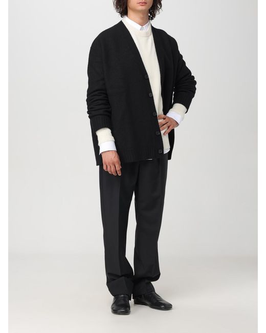 Cárdigan De Lana Jil Sander de hombre de color Black