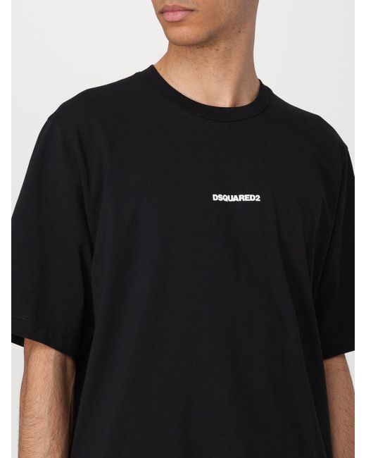 T-shirt in jersey di DSquared² in Black da Uomo