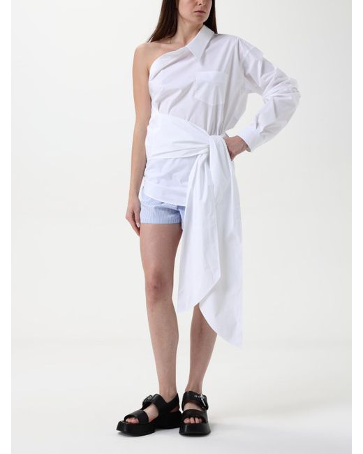 Camicia Destrutturata di Moschino Couture in White