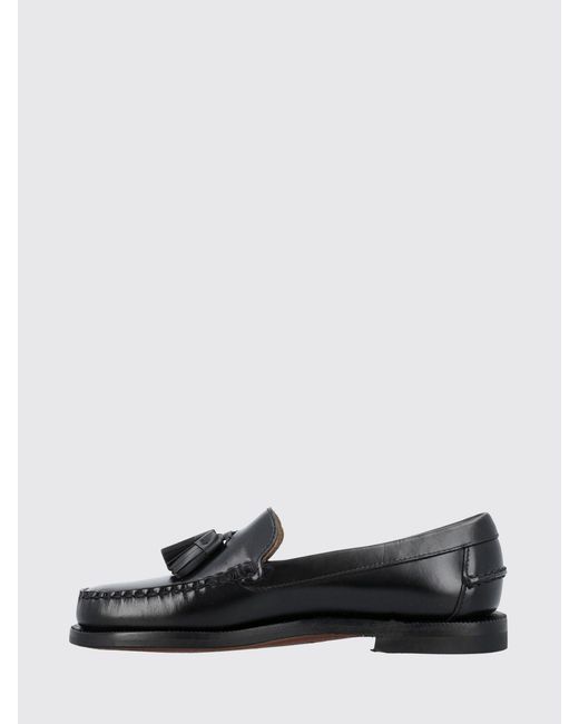Sebago White Classic Will Brushed Leather Loafers