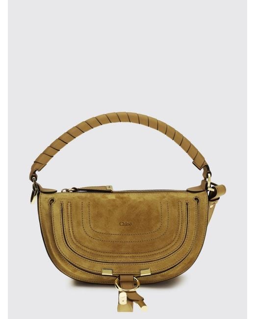 Chloé Brown Chlo&Eacute Marcie Small Wildledertasche