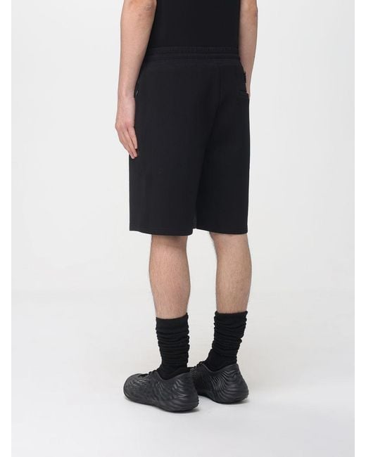 Peuterey Black Cotton Blend Jogging Shorts for men