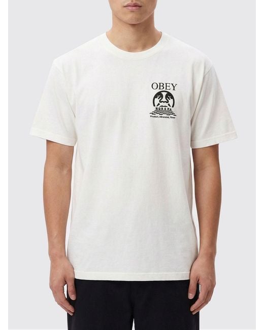 Obey White T-Shirt for men