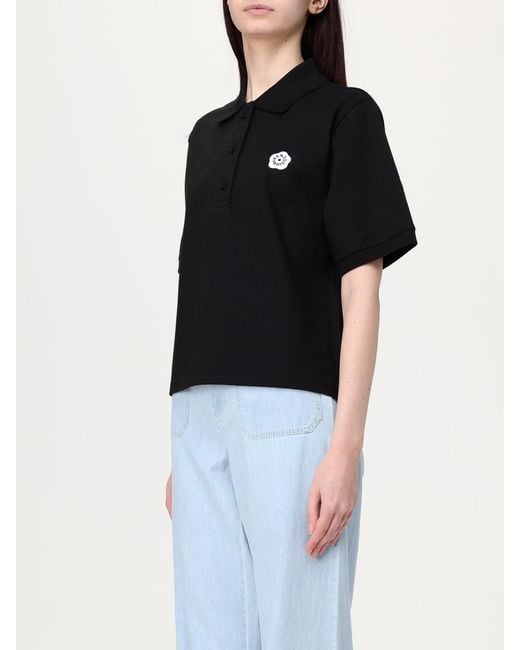 KENZO Black Polo Shirt Short Sleeves