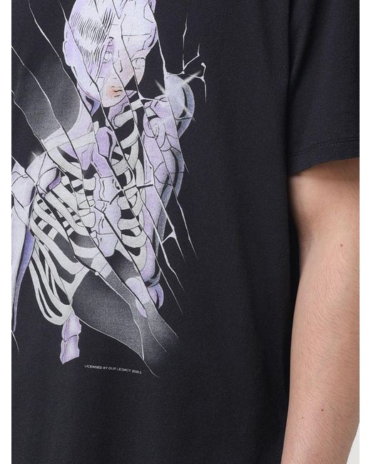 Our Legacy Blue Cotton Crew-Neck T-Shirt for men