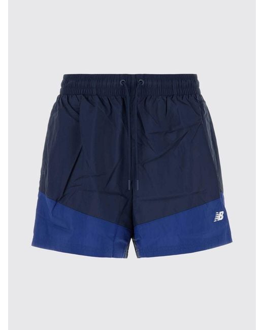 New Balance Blue Nylon Shorts for men