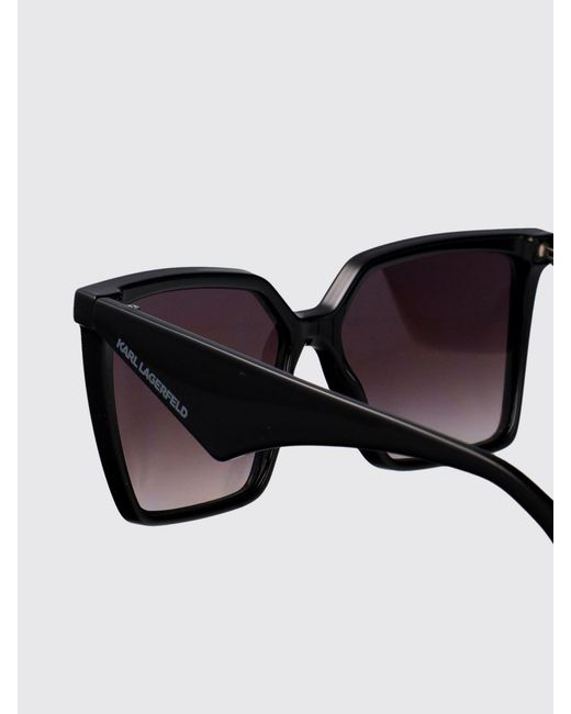 Karl Lagerfeld Black Oversized Square Vintage Design Sunglasses