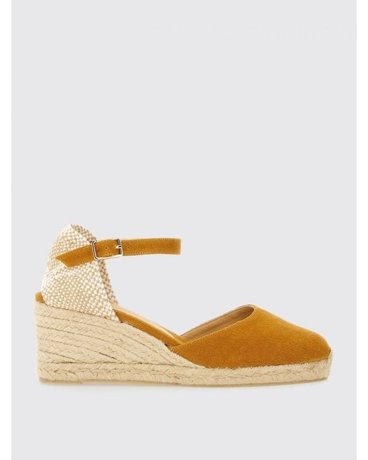 Castaner Metallic Elegant Espadrille Wedge Ankle Strap Shoes For Versatile Style And Comfort