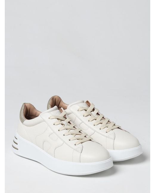 Hogan White H564 Sneakers In Leather
