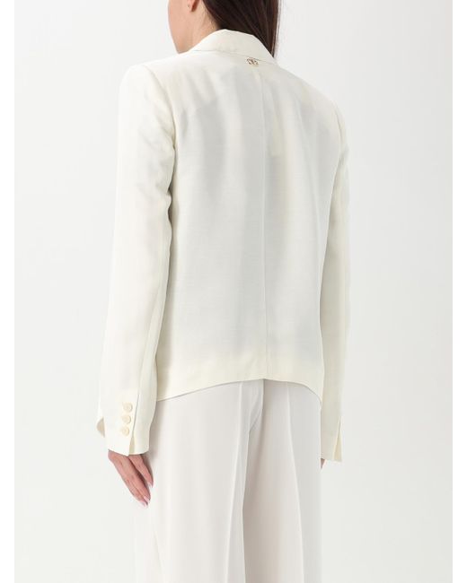 Americana Mujer Twinset de color Natural