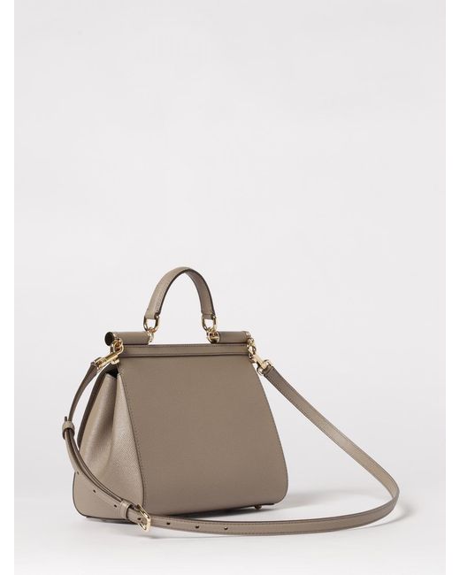 Dolce & Gabbana Natural Dolce &Amp Gabbana Sicily Dauphine Leather Bag