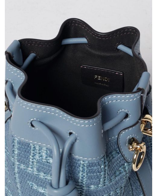Borsa Tote Donna di Fendi in Blue